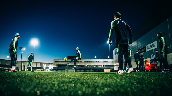 UNDER THE LIGHTS: Training by moonlight!