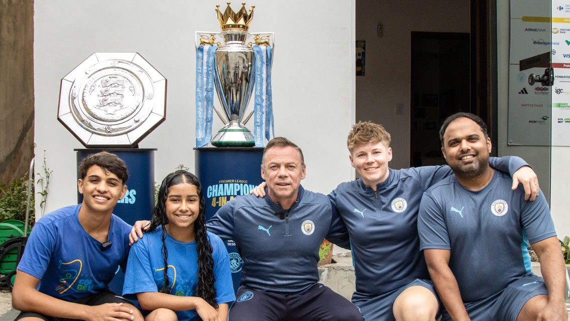 City's 4-In-A-Row Trophy Tour surprises Young Leaders in Sao Paulo