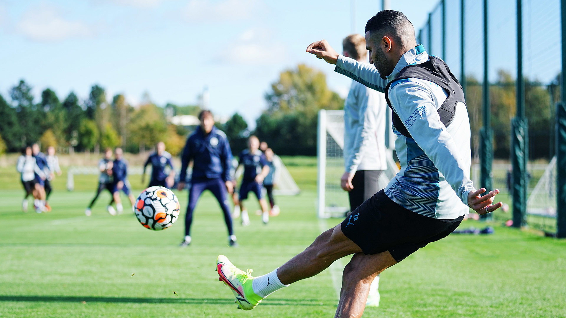 City training. Football course.