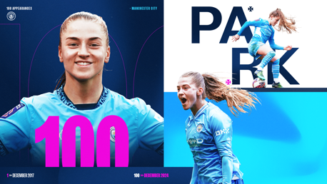 Jess Park makes 100th City appearance  