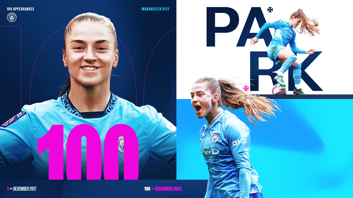 Jess Park makes 100th City appearance  