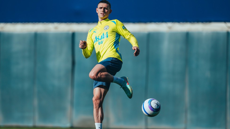 PHIL FODEN: Enjoying the blue skies