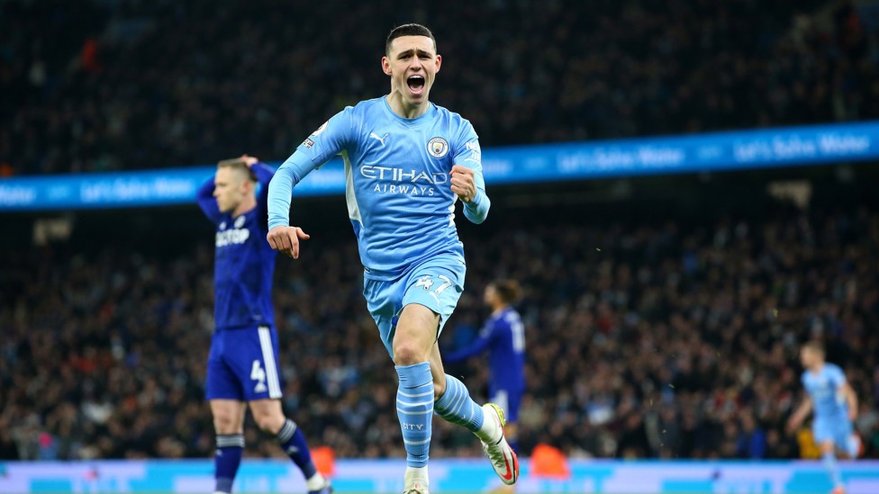 500 UP  : Foden celebrates the 500th goal of the Pep Guardiola era!