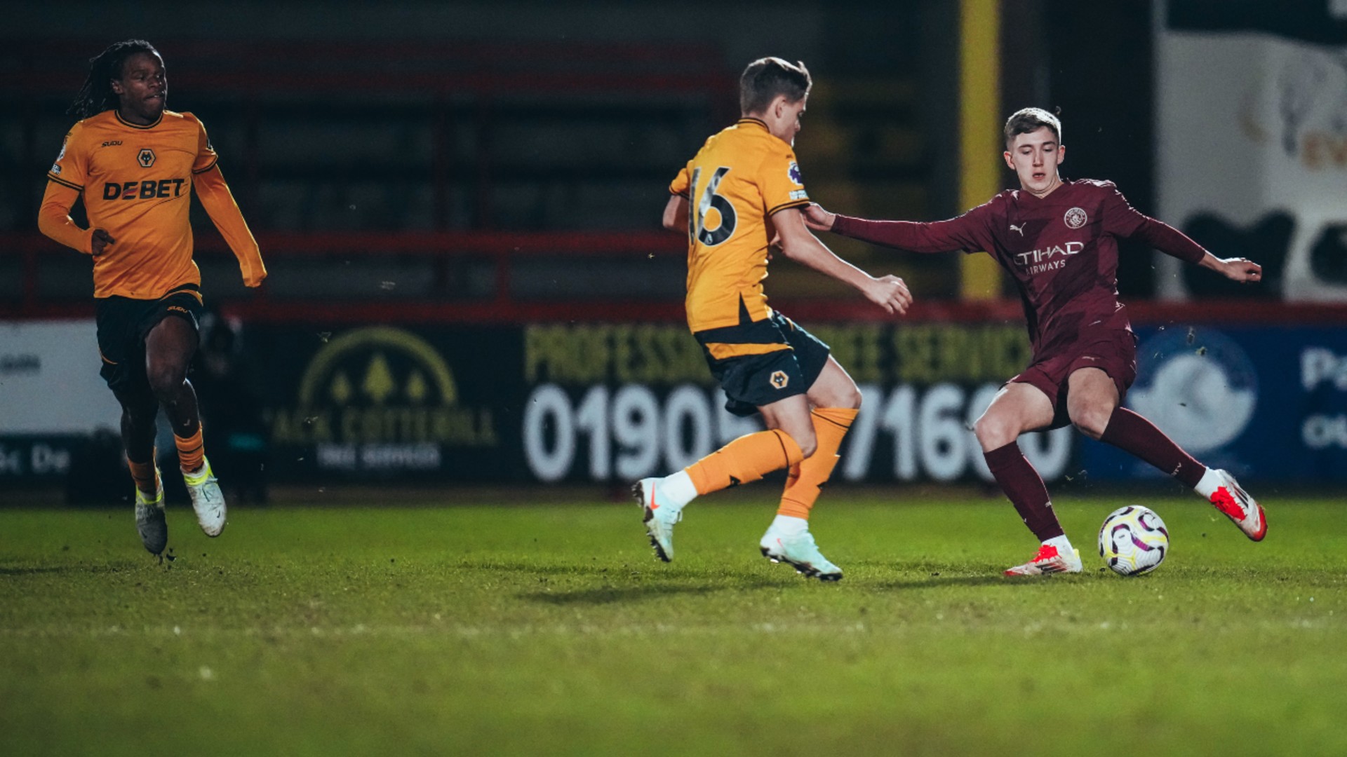 PUSHING ON: Seb Naylor looks to get City moving.