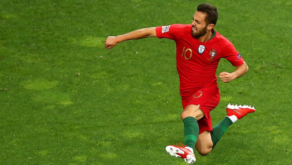 Bernardo Silva logró la clasificación para la Eurocopa 2020 con Portugal.
