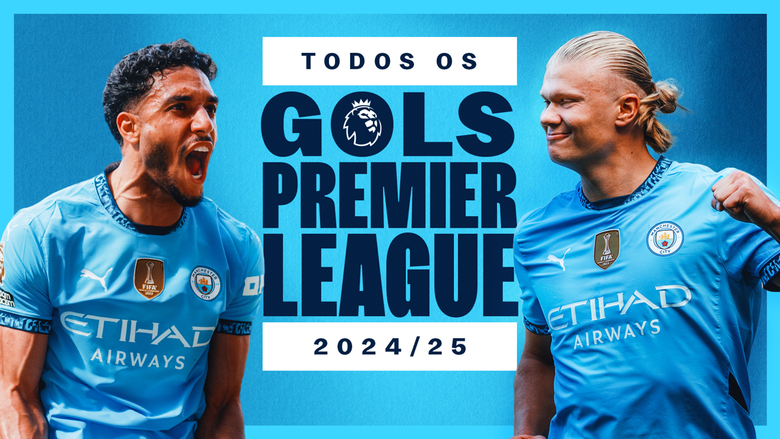Assista: Todos os gols do City na Premier League 2024/25