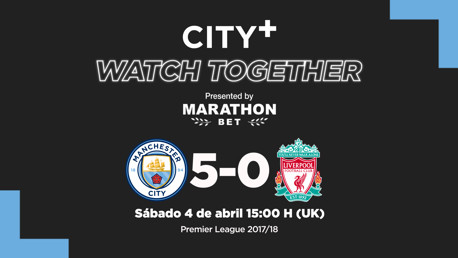 City+ Watch Together: City 5-0 Liverpool 