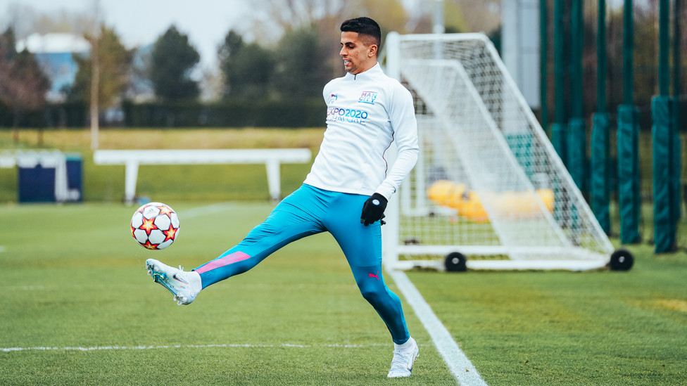 CLOSE CONTROL : Joao Cancelo brings the ball under his spell