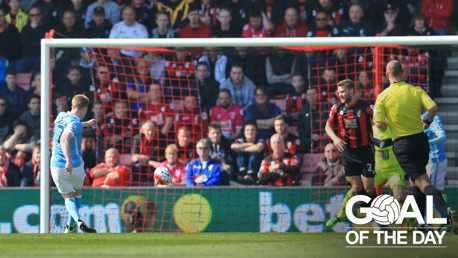 Goal of the Day: Kevin De Bruyne v Bournemouth