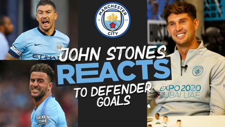 John Stones reacts to defender goals