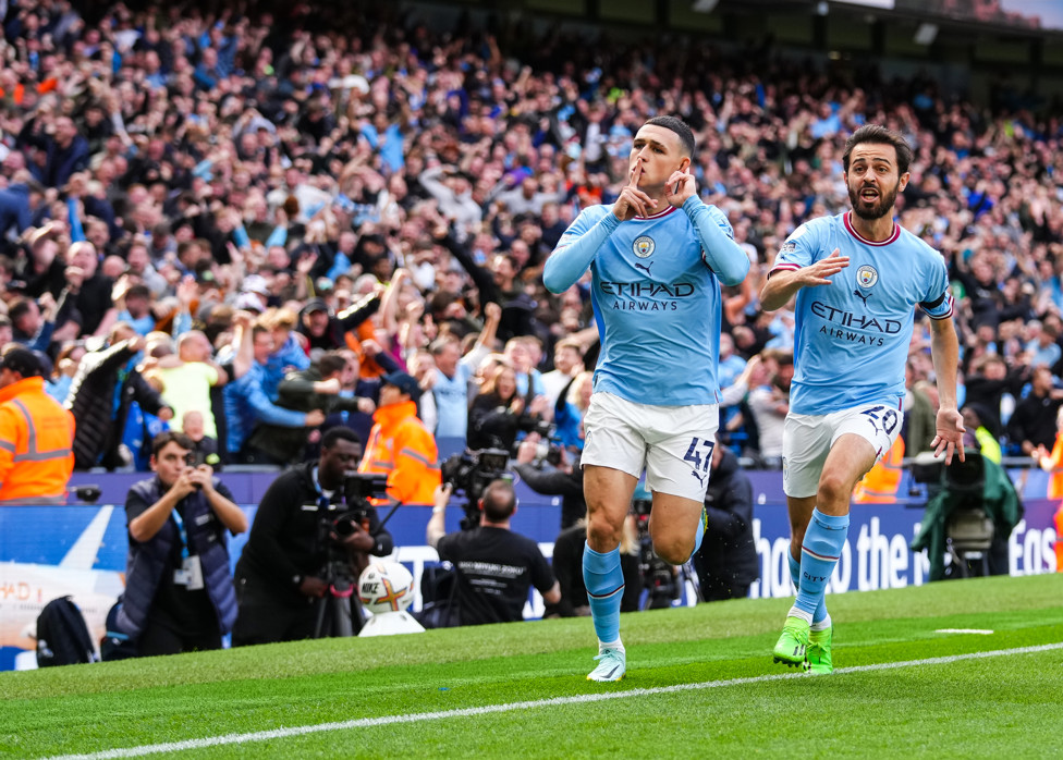 6 a 3 : Em outubro de 2022, City venceu o United por 6 a 3, com hat-trick de Foden e Haaland.