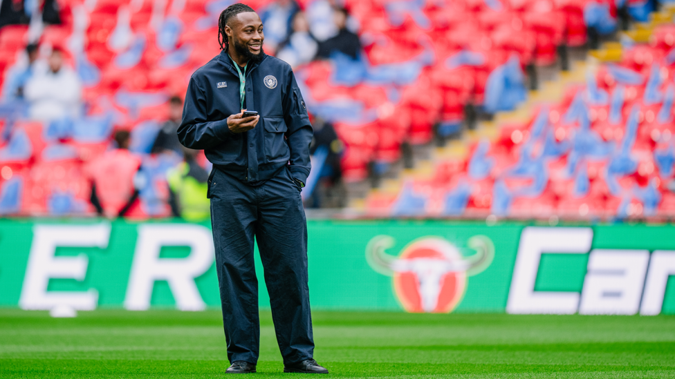 SMILEY SEMENYO : In good spirits when checking out the surroundings.
