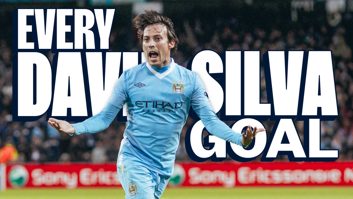 Every David Silva goal for City