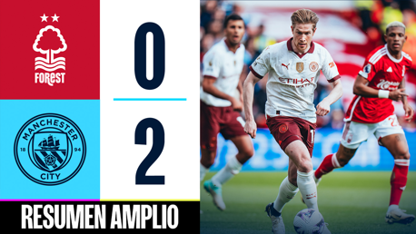 Nottingham Forest 0-2 City: resumen amplio