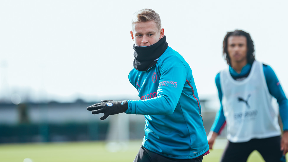 OLEKS : Oleksandr Zinchenko juga terlihat fokus