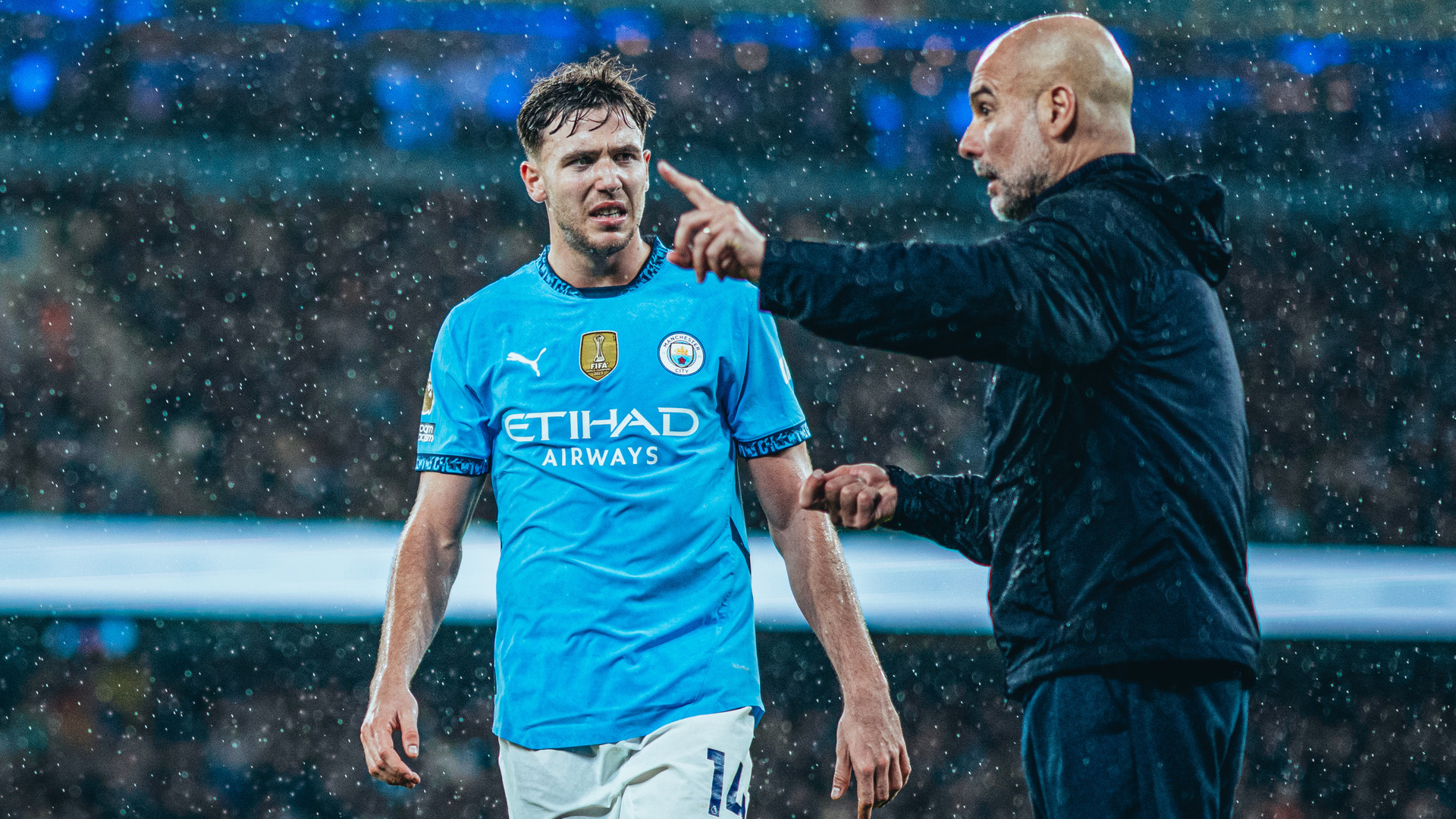 PEP TALK: The boss passes on info to Nico
