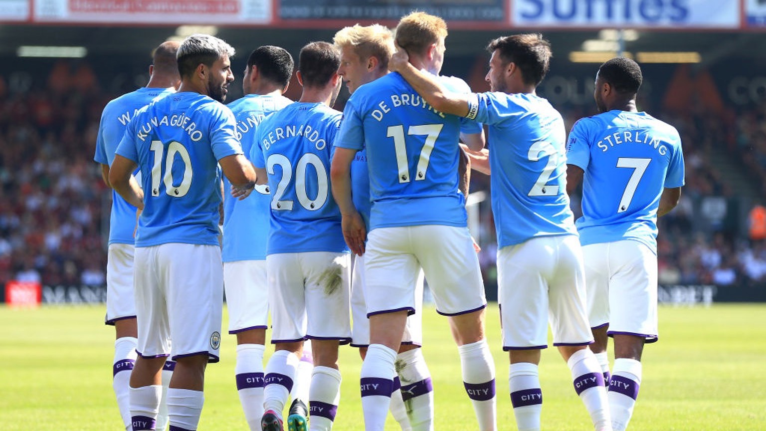 HALF-CENTURY: De Bruyne's assist for Aguero's opener was his 50th in the Premier League - in a record of 123 matches!