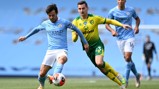 MAGICIAN: El Mago brings the ball forward in the first half.