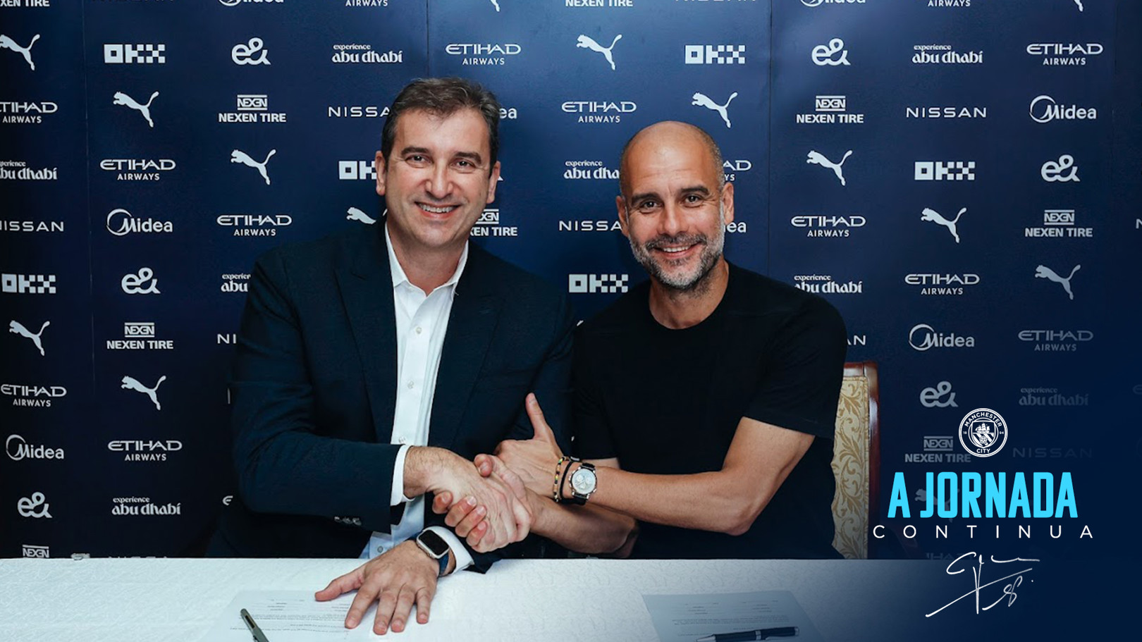 Guardiola assina novo contrato com o City! 