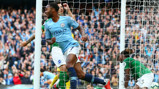 STERLING FINISH: It's that man Raheem again! His tap-in put City ahead