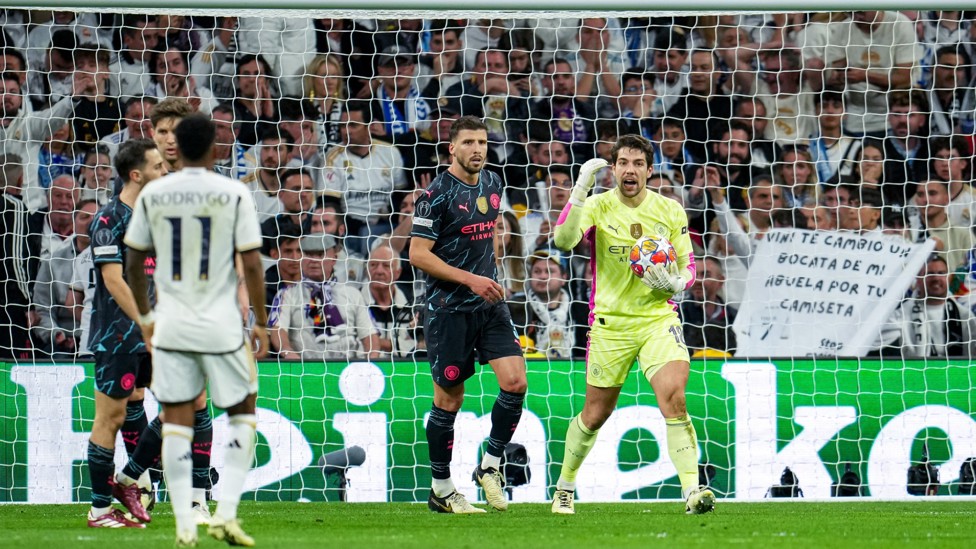 REAL DEAL : Ortega Moreno in the Champions League quarter-final first leg against Real Madrid
