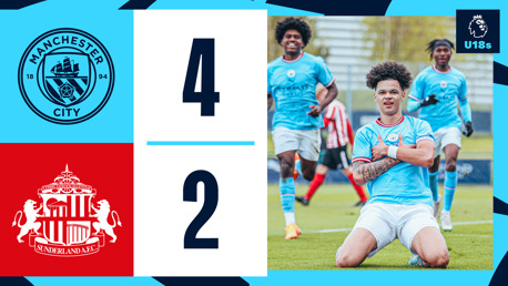 City U18s 4 - 2 Sunderland: Highlights