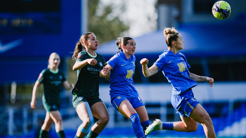 In the thick of it : Iman Beney getting stuck in