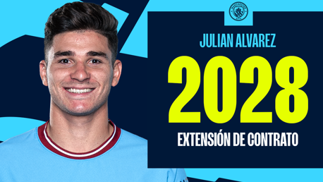¡Julián Álvarez amplía su contrato con el City!