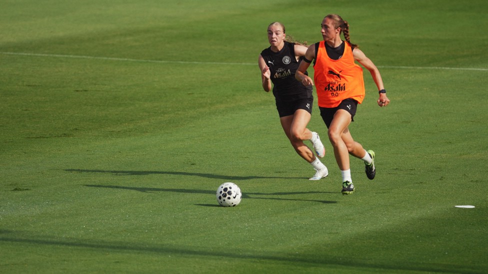 DRIVING FORCE: Codie Thomas and Naomi Layzell go through the gears. 