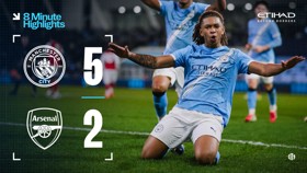 8-minute highlights: City U18s 5-2 Arsenal 