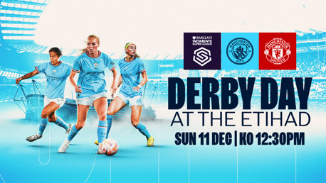 Manchester Women's Derby at the Etihad Stadium Banner