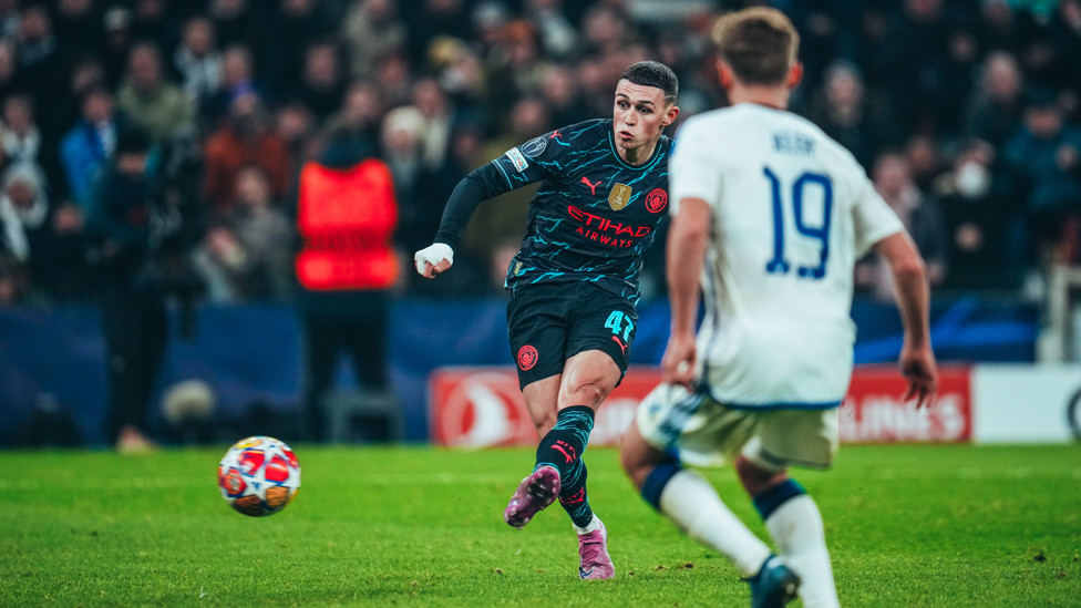 TRIPLE THREAT : Foden adds a late third.