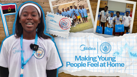 Manchester City and Midea inspire youth community to continue creating safe spaces in Luanda 