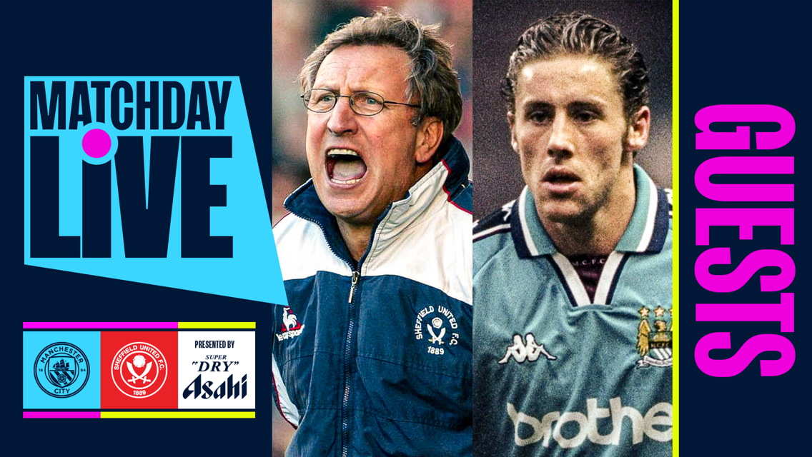 City v Sheffield United: Brown and Warnock our Matchday Live guests