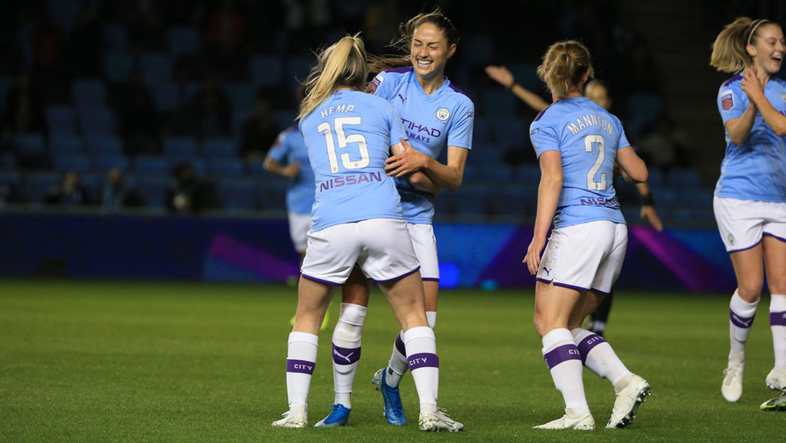 GOAL JANINE: Janine Beckie scored her fifth goal of the season