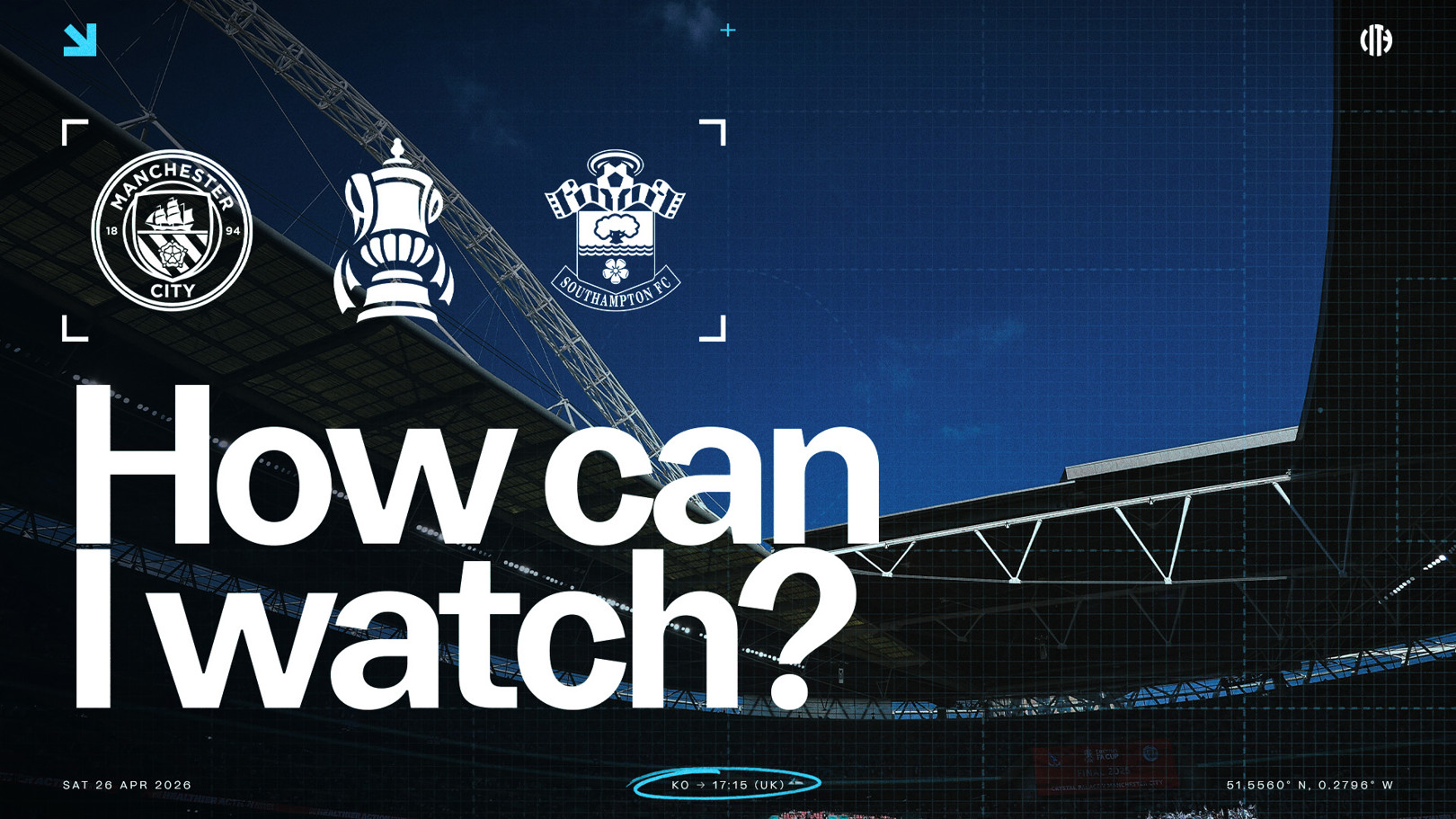 How can I watch City v Southampton on TV?