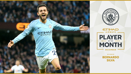 Etihad POTM for December: Bernardo Silva
