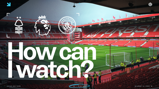 Promotional image for a Premier League match between Forest and Manchester City at a stadium. Date is Saturday, December 27, 2025, with kickoff at 12:30 UK time. Text asks 'How can I watch?'