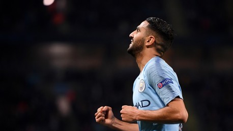 FIVE UP: Riyad celebrates the fifth