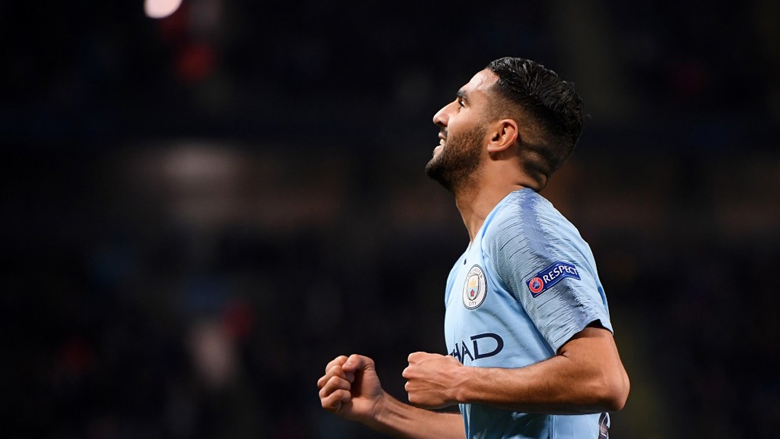 FIVE UP: Riyad celebrates the fifth