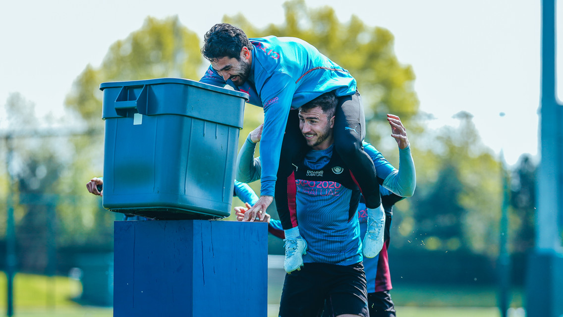 Training: That Friday feeling as City tune up for Leeds