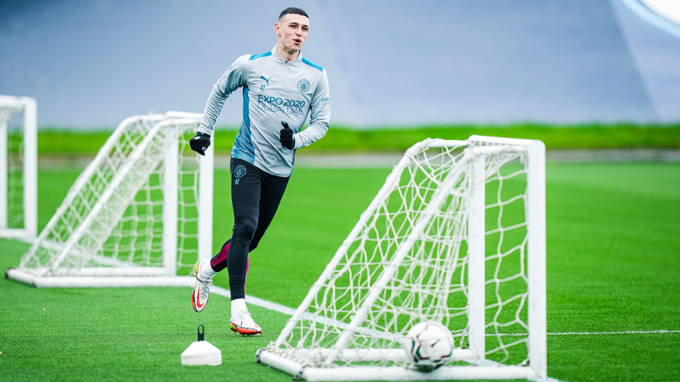 PHIL GOOD : Phil Foden heads into the clash on the back of Saturday's brace