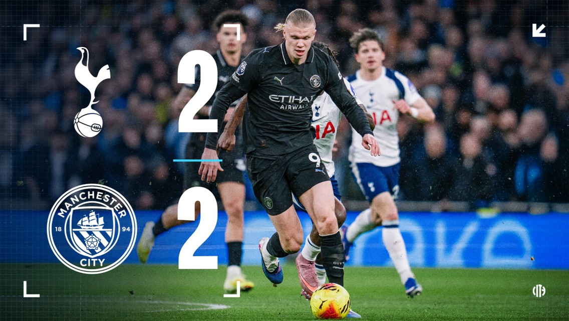 Tottenham 2-2 City: 2-minute highlights