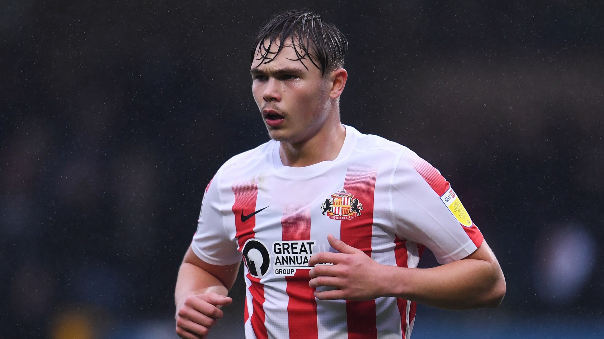 
                        DOYLE IN DEFENCE : Callum in action for Sunderland
                