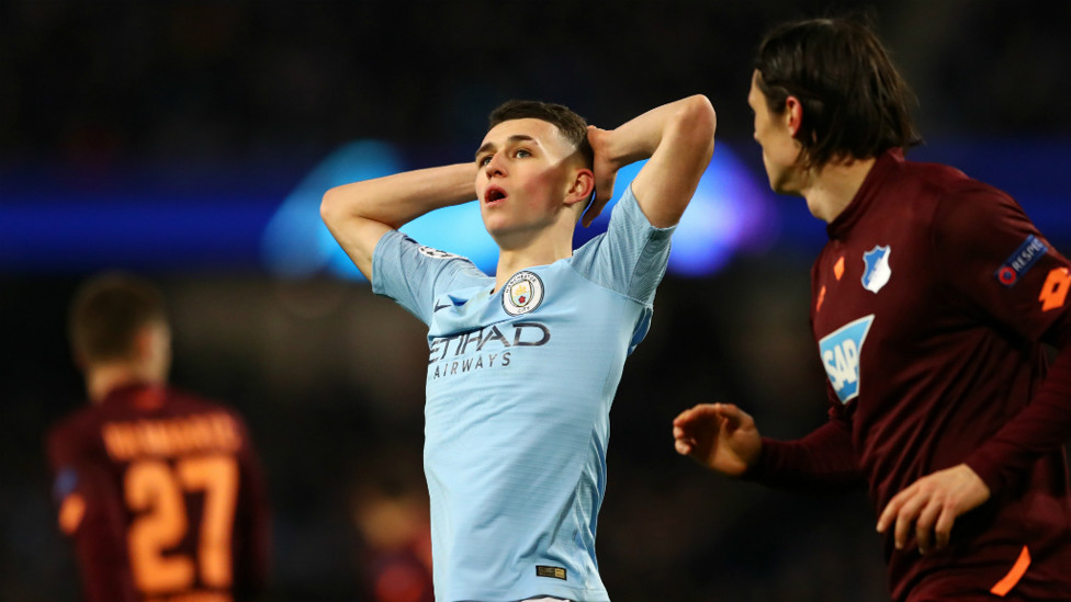 ALMOST! : Foden almost marked a memorable week with a wondergoal - only for the fingertips of Oliver Baumann
