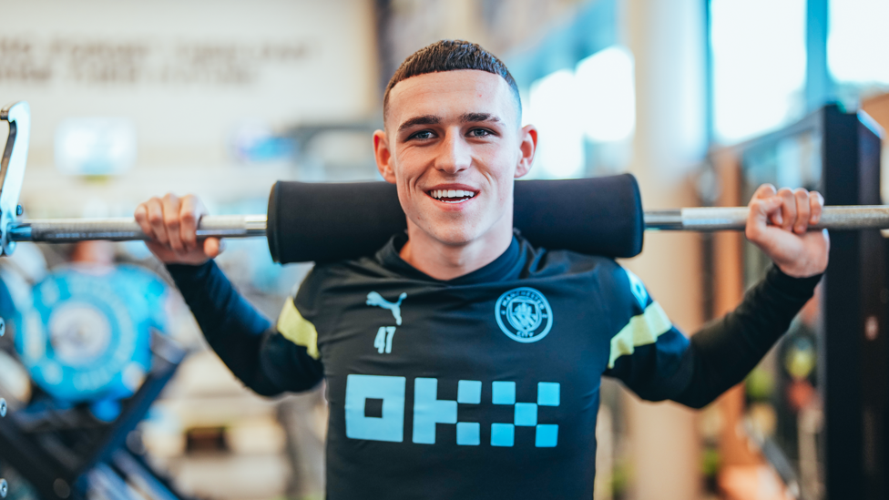 FANTASTIC MR FODEN : Phil Foden with plenty of weight on his shoulders