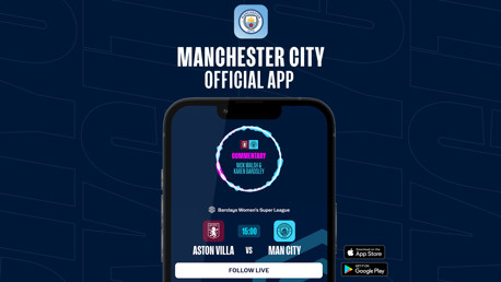 How to follow Aston Villa v City on our official app