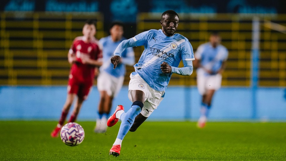 SUPER SANGARE : Mamad leads City's charge.