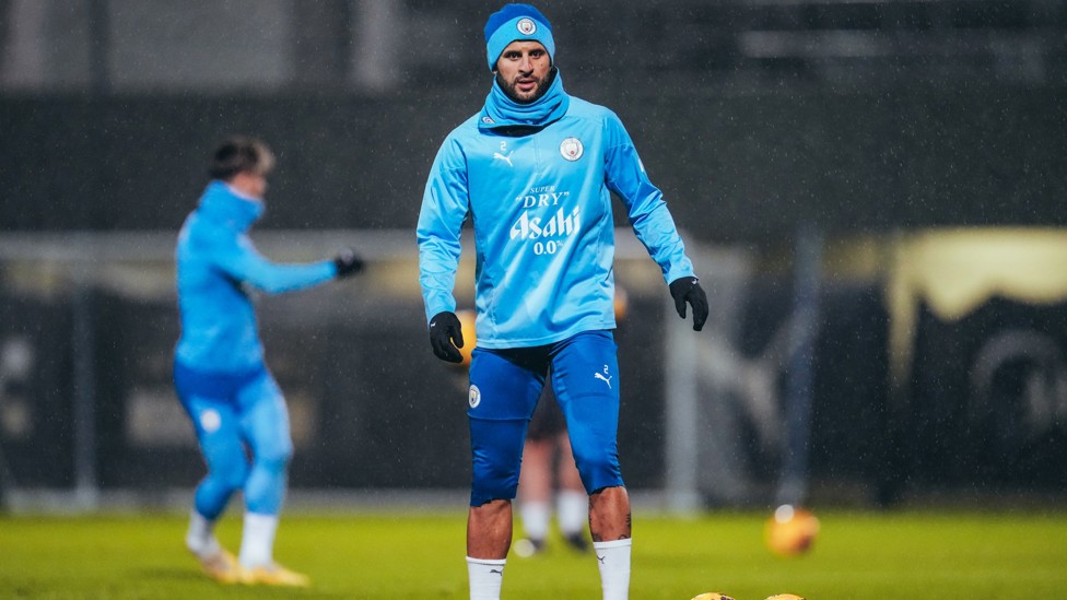 STANDING TALL : Kyle gets ready for Luton