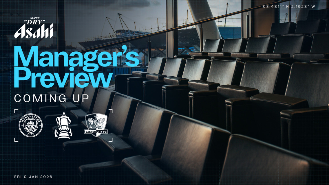 COMING UP: Pep Guardiola’s City v Exeter press conference